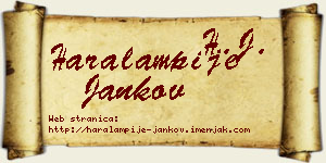 Haralampije Jankov vizit kartica